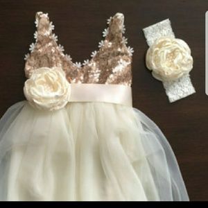 Beautiful Sequin Baby Dress from Etsy.